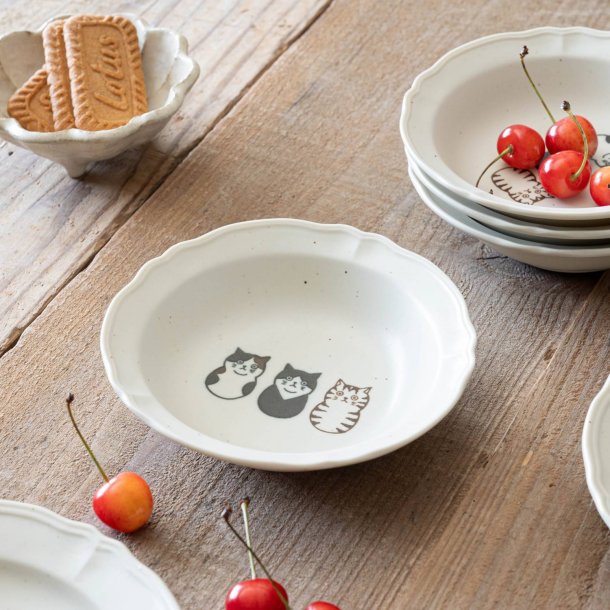 Shichita Three Cats 5.5" Bowl