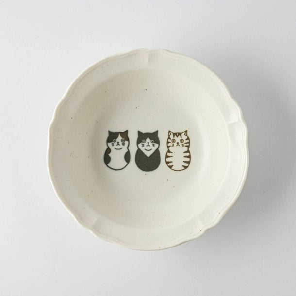 Shichita Three Cats 5.5" Bowl