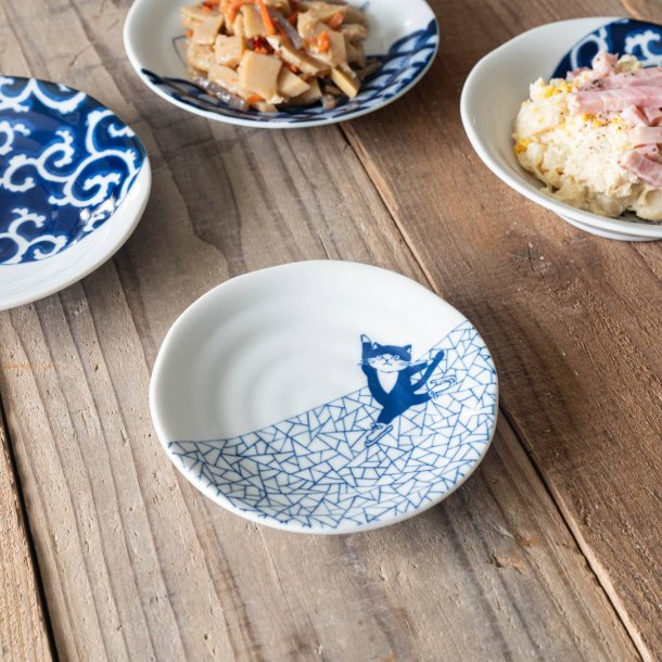 Shichita Someneko 5.1" Plate - Hyouretsumon