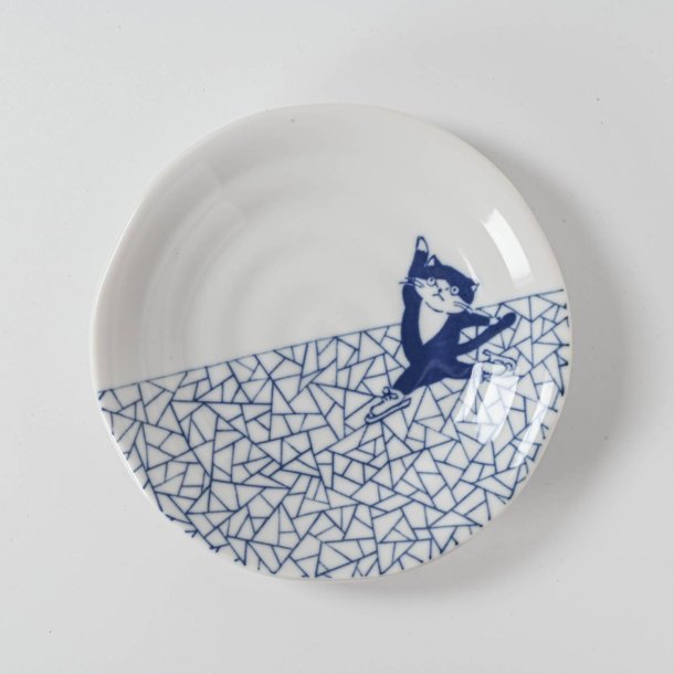 Shichita Someneko 5.1" Plate - Hyouretsumon