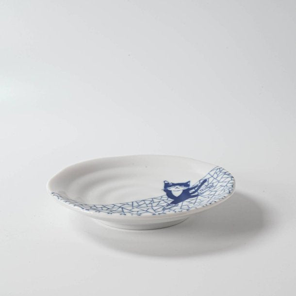 Shichita Someneko 5.1" Plate - Hyouretsumon