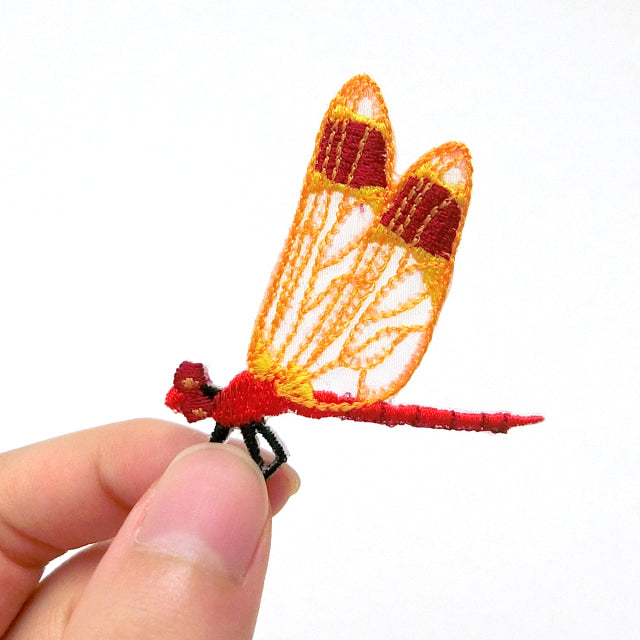 Iron-on Patch Insect Banded Darter Dragonfly