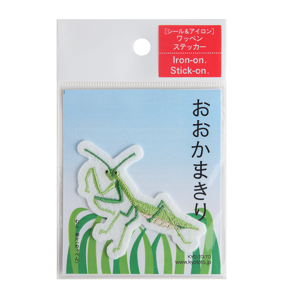 Iron-on Patch Insect Green Mantis