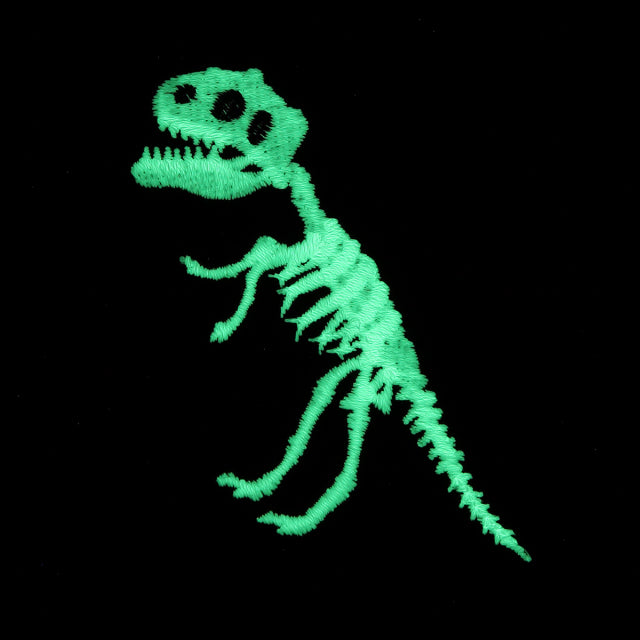 Iron-on Patch Dinosaur Tyrannosaurus Skeleton