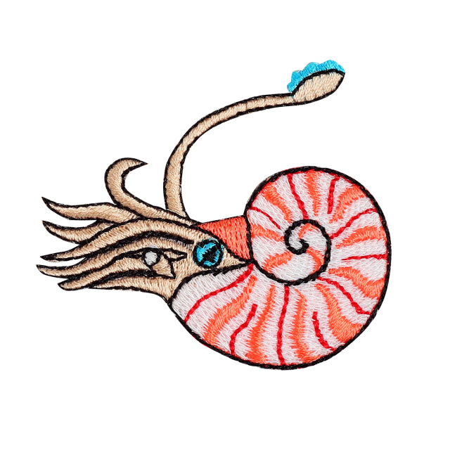 Iron-on Patch Dinosaur Ammonite