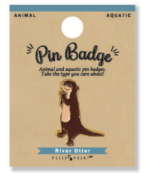 Pin Badge River Otter