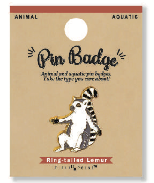 Pin Badge Ring-tailed Lemur