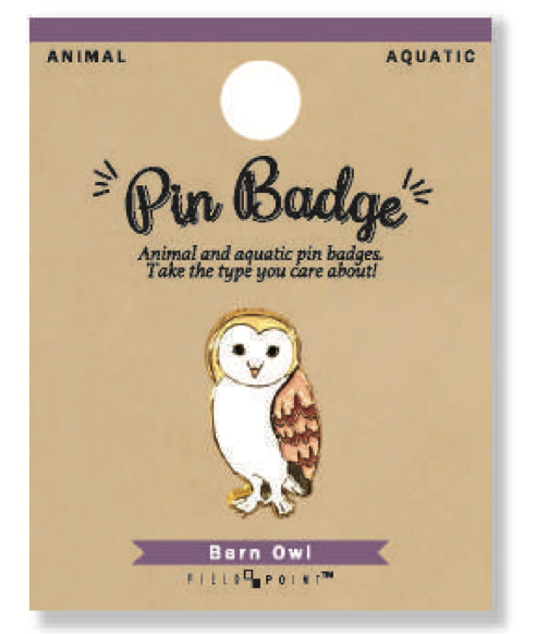 Pin Badge Barn Owl