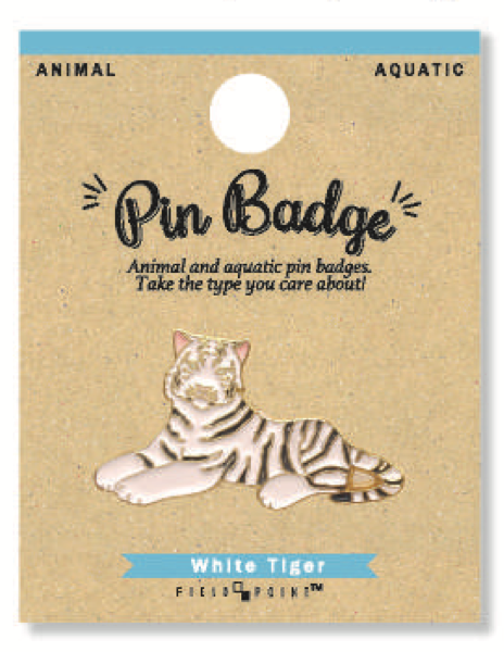 Pin Badge White Tiger