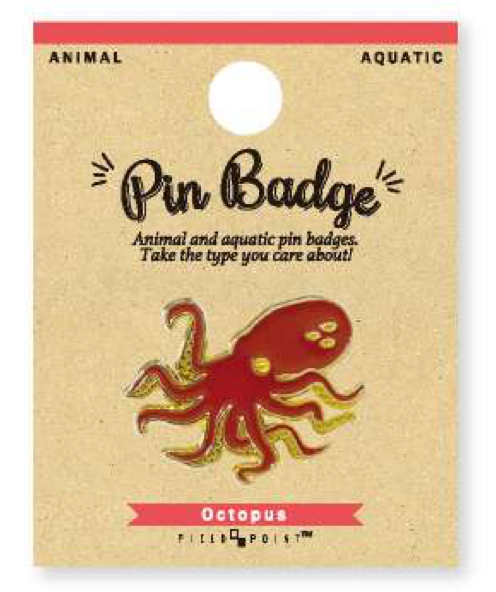 Pin Badge Octopus