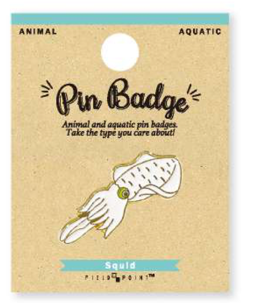 Pin Badge Squid