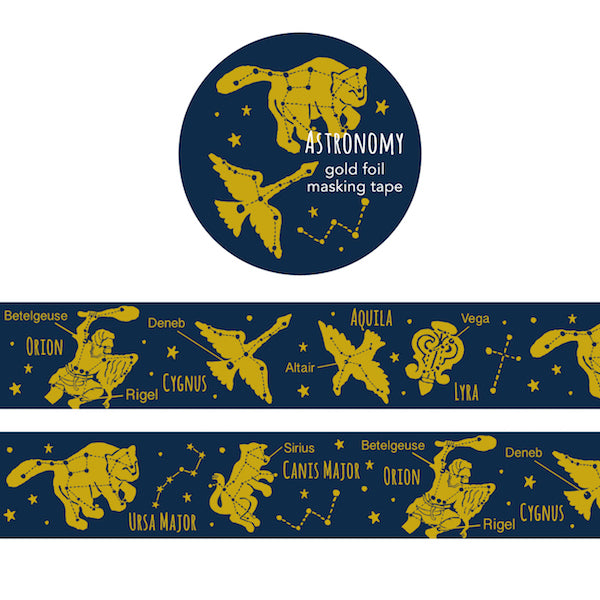 Gold Foil Masking Tape Astronomy