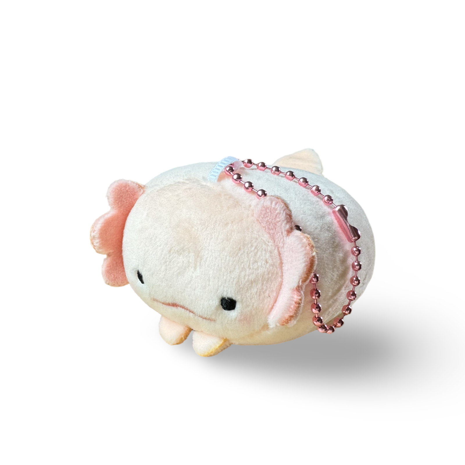 Beanie Plush Keychain Axolotl Baby Pink