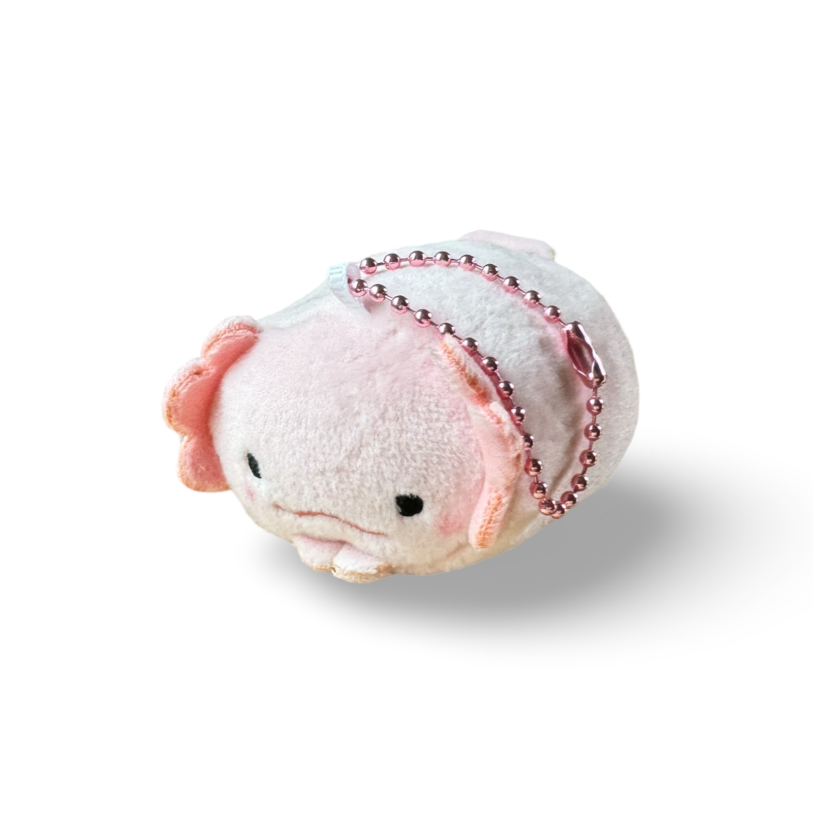 Beanie Plush Keychain Axolotl Pink