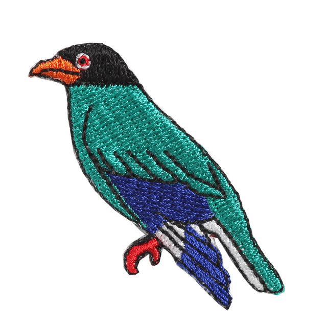 Iron-on Patch Bird Oriental Dollarbird
