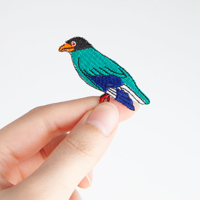 Iron-on Patch Bird Oriental Dollarbird