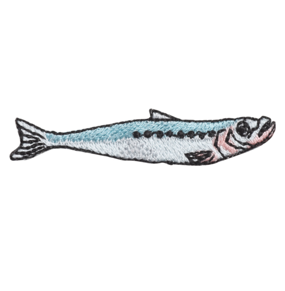 Iron-on Patch Ocean Sardine / Horse Mackerel