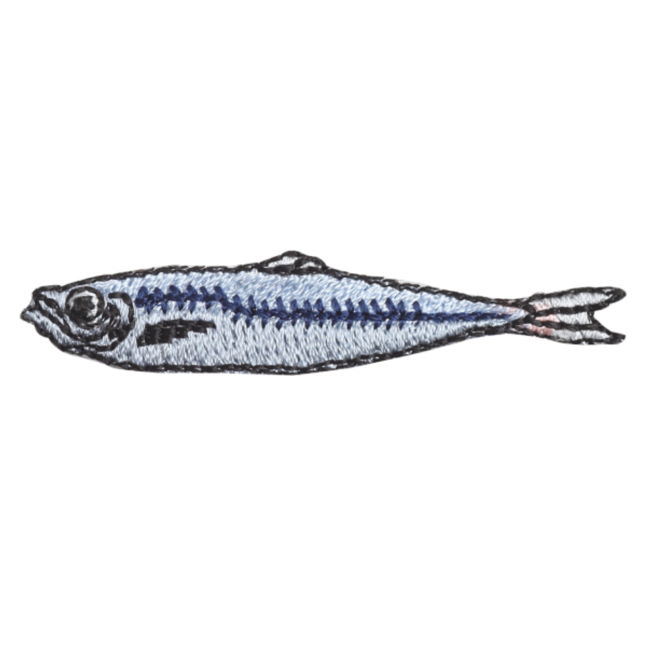 Iron-on Patch Ocean Sardine / Horse Mackerel