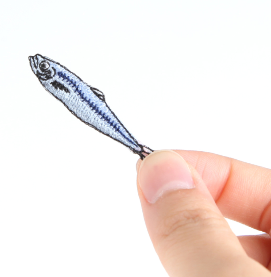 Iron-on Patch Ocean Sardine / Horse Mackerel