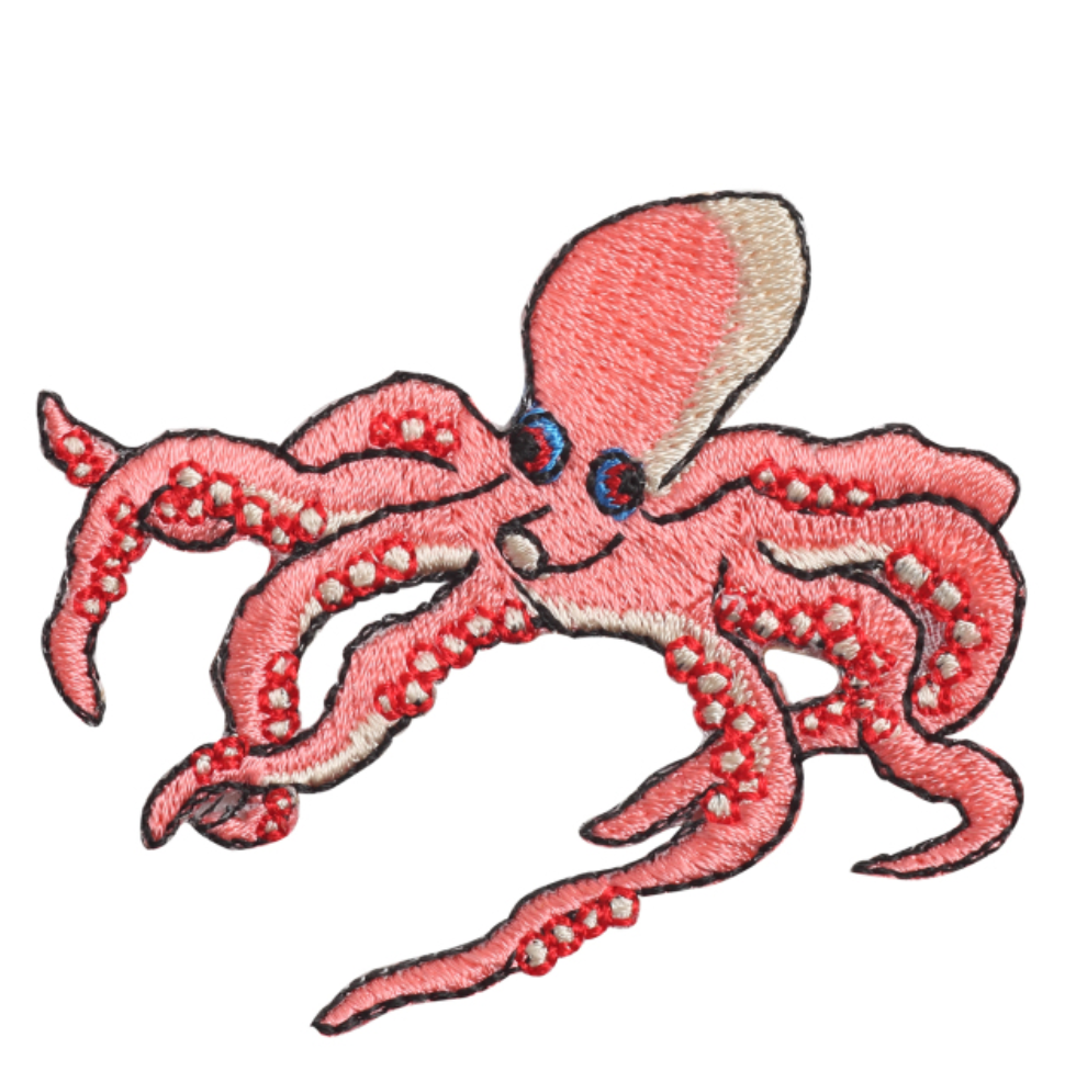 Iron-on Patch Ocean Octopus