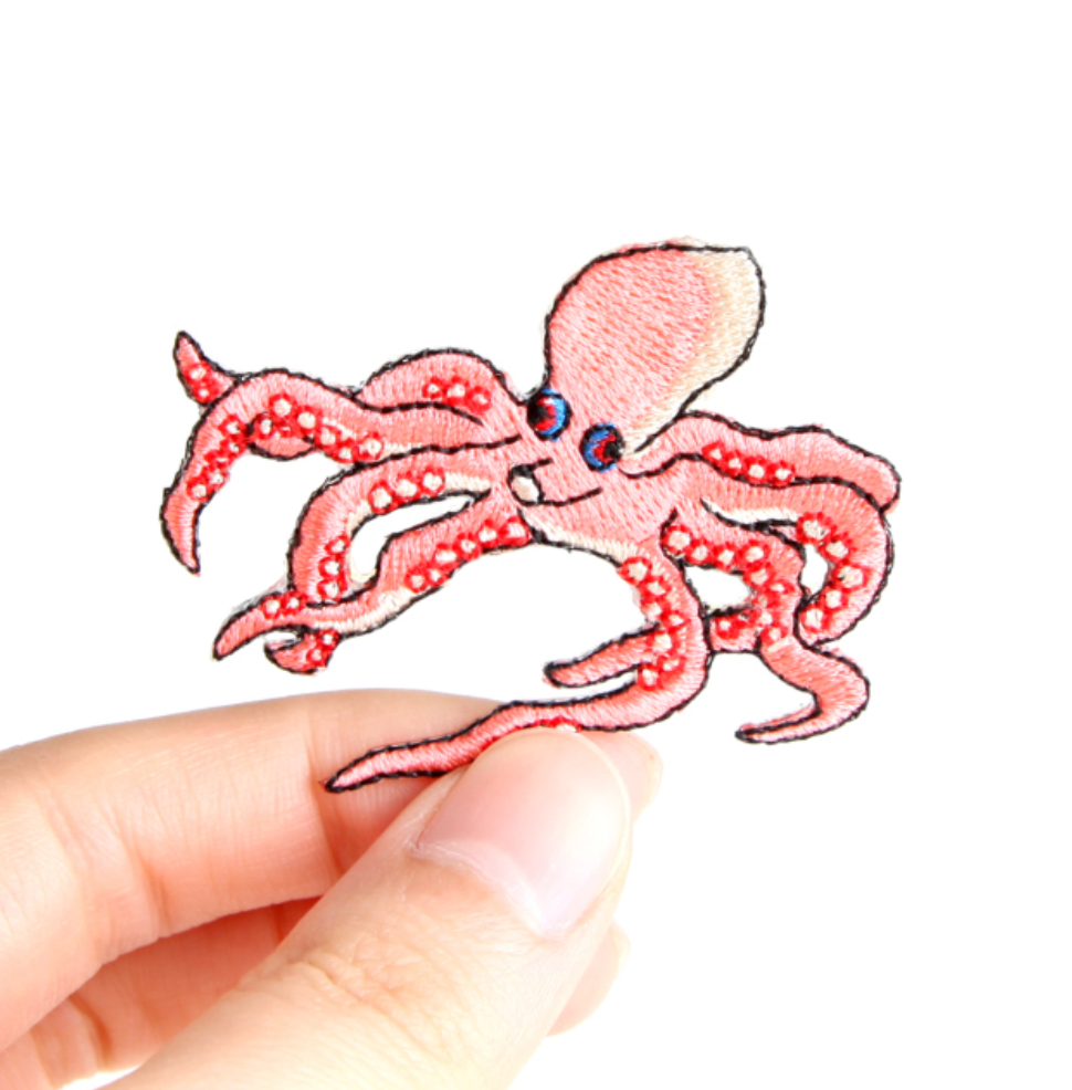 Iron-on Patch Ocean Octopus