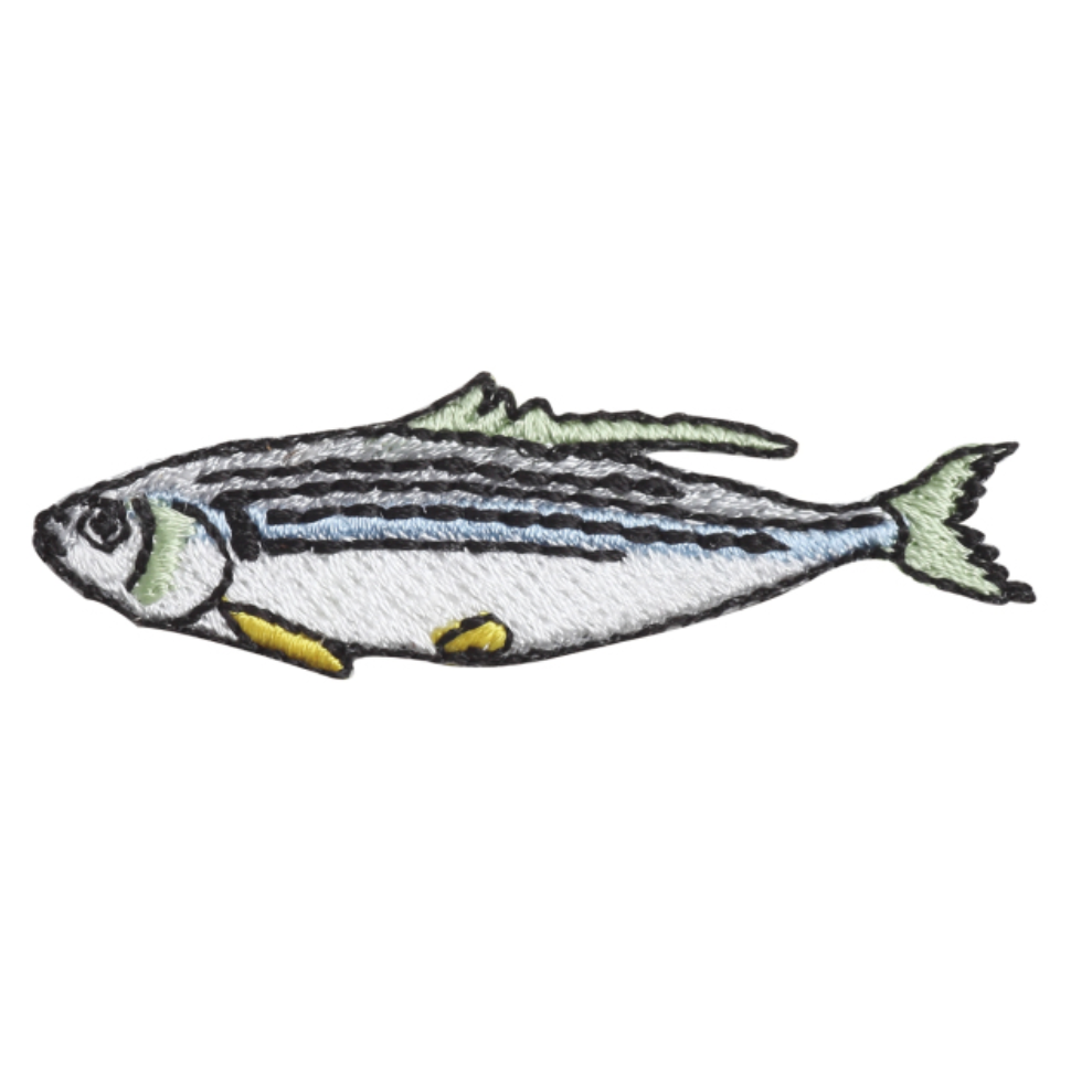 Iron-on Patch Ocean Gizzard Shad