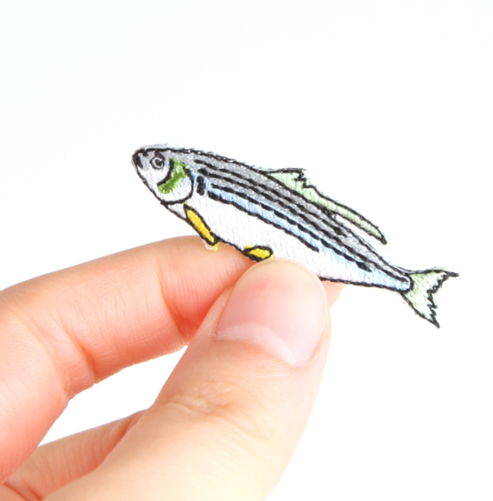 Iron-on Patch Ocean Gizzard Shad