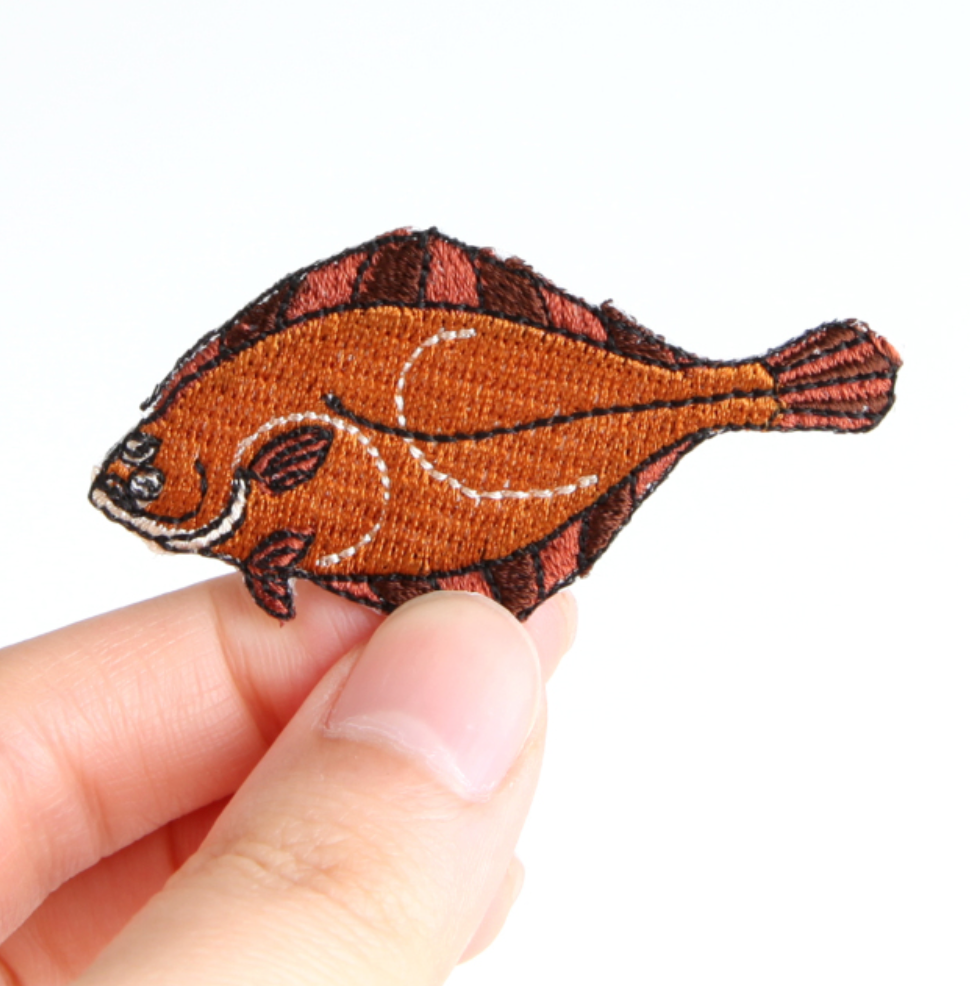 Iron-on Patch Ocean Flounder