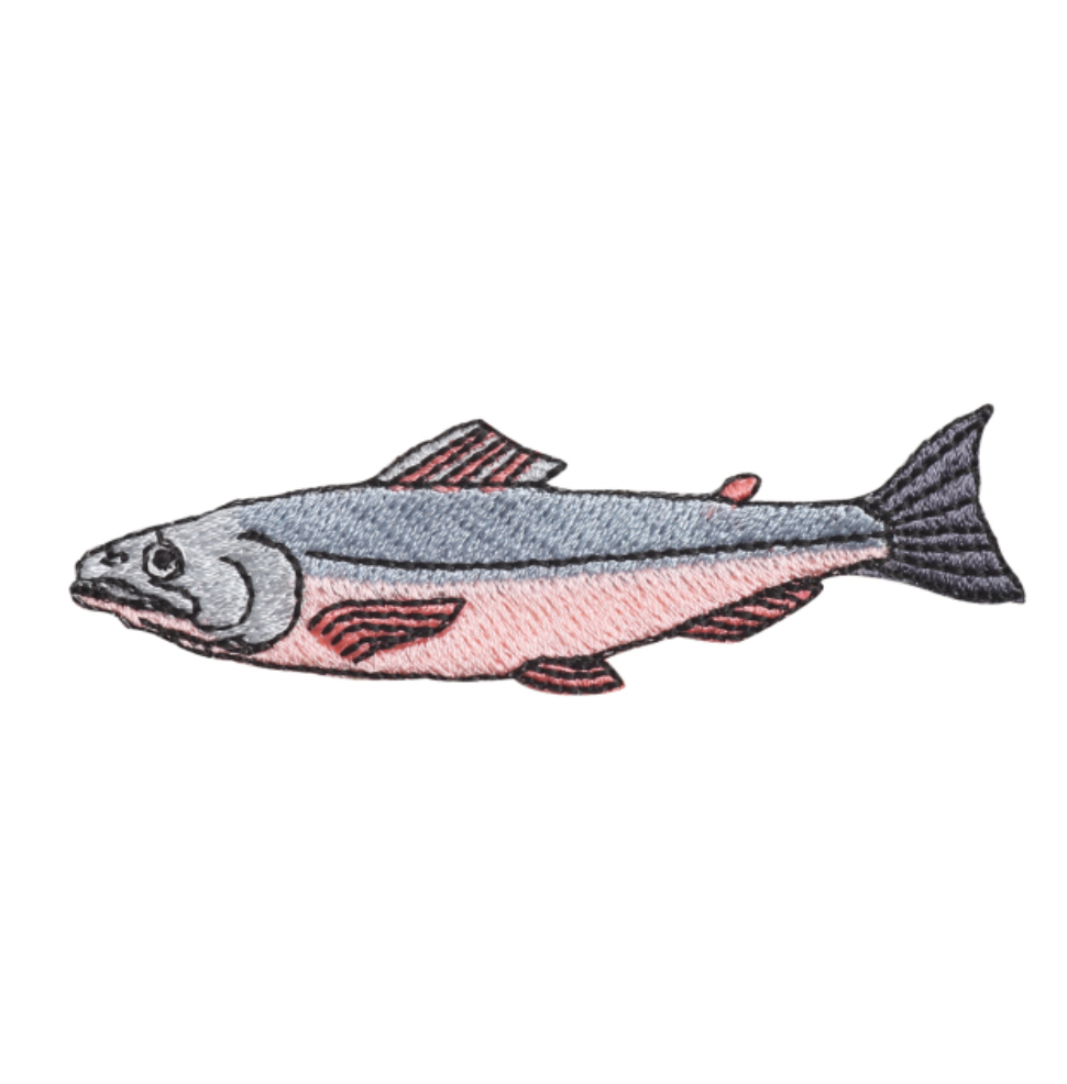 Iron-on Patch Ocean Salmon