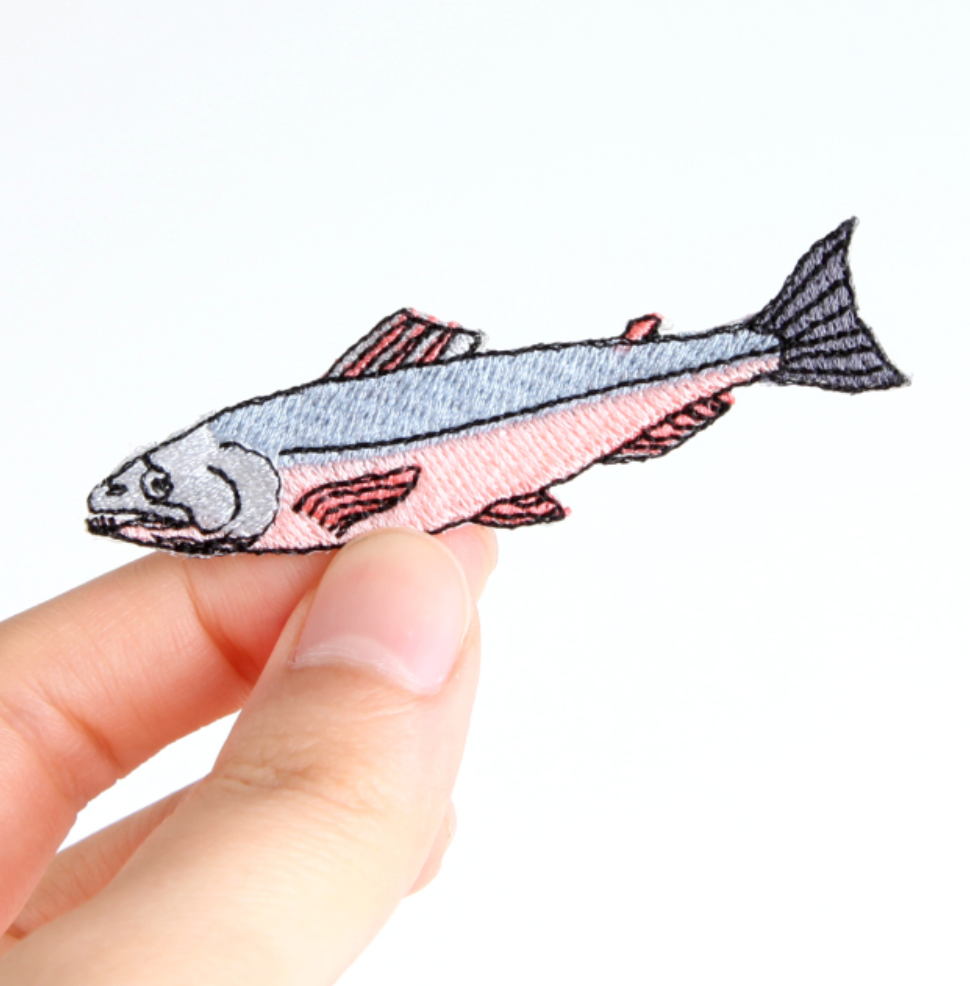 Iron-on Patch Ocean Salmon