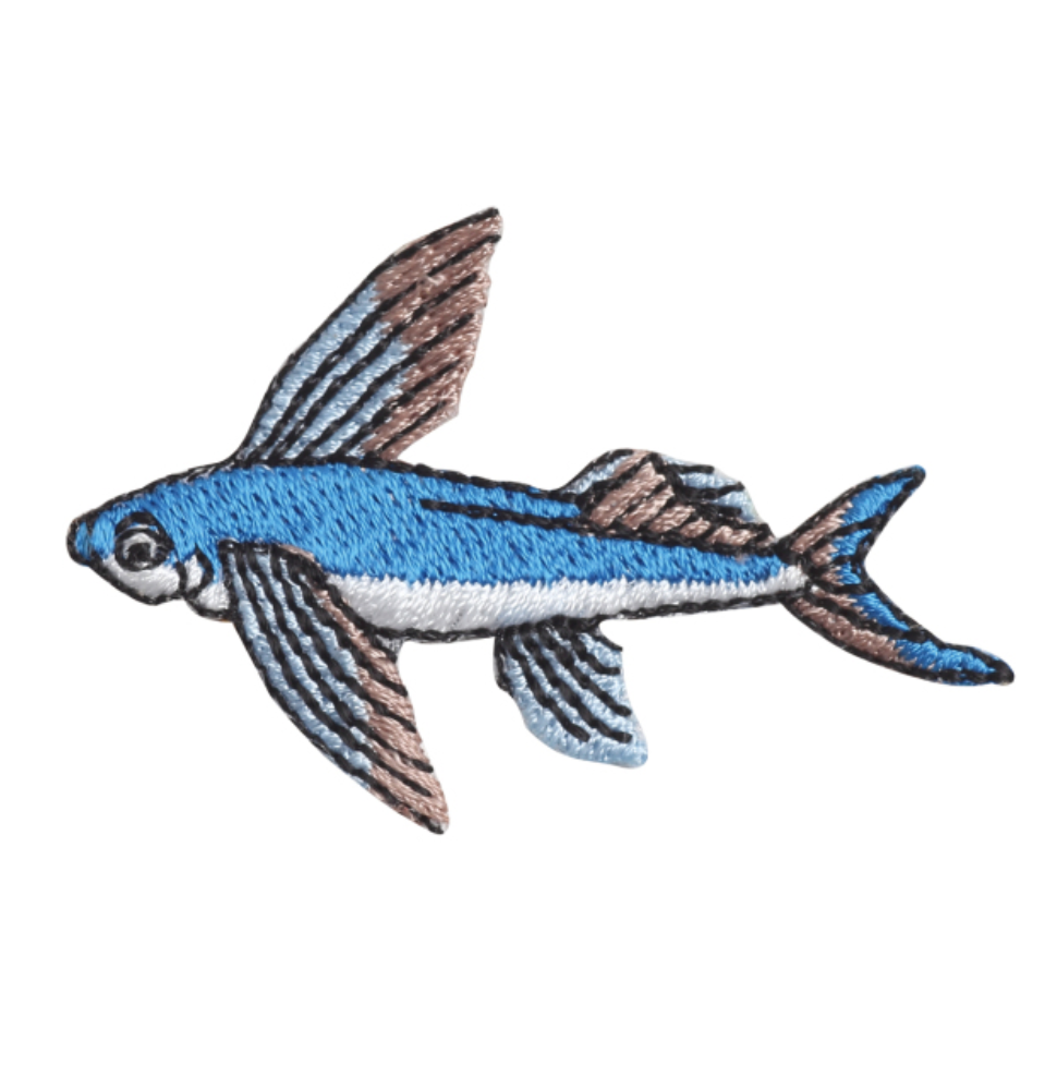 Iron-on Patch Ocean Flying Fish