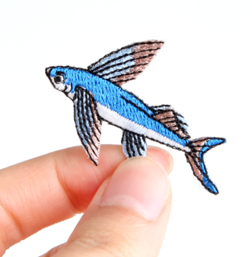 Iron-on Patch Ocean Flying Fish