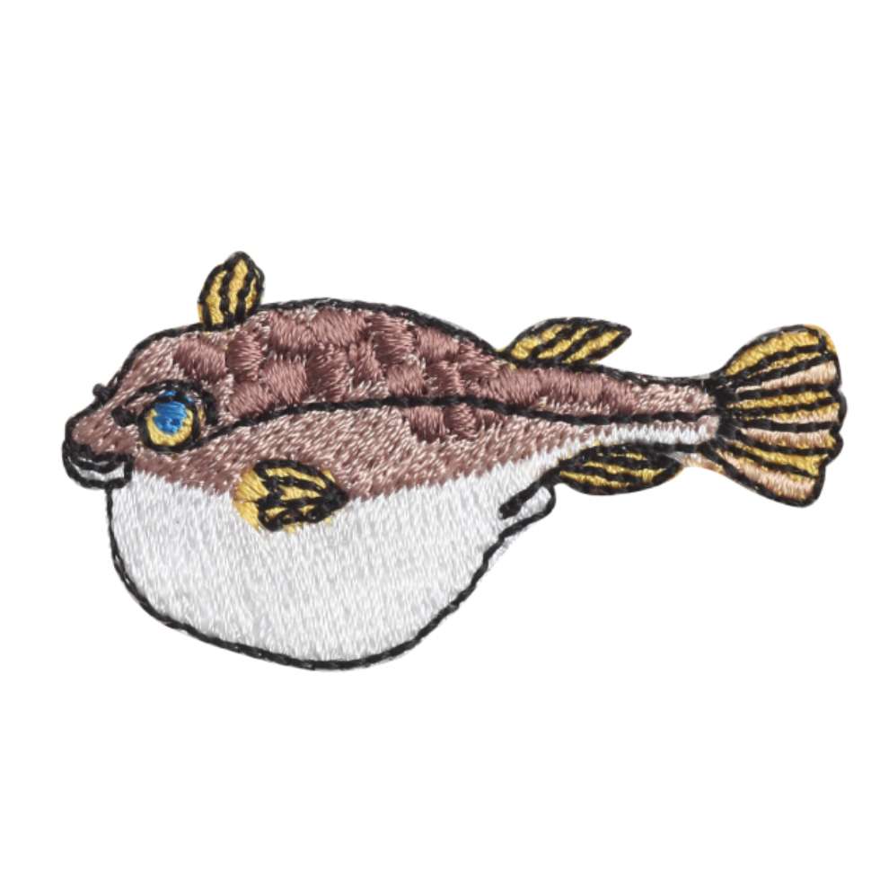 Iron-on Patch Ocean Puffer Fish