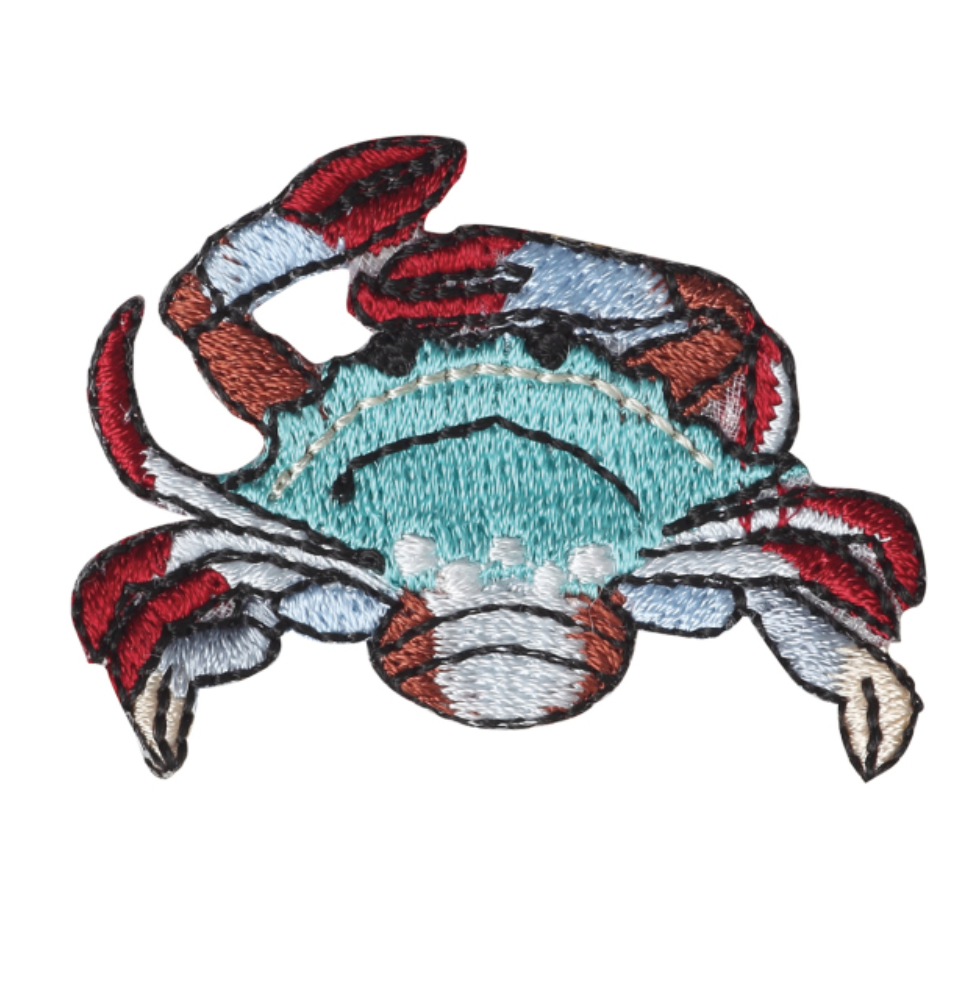 Iron-on Patch Ocean Blue Crab