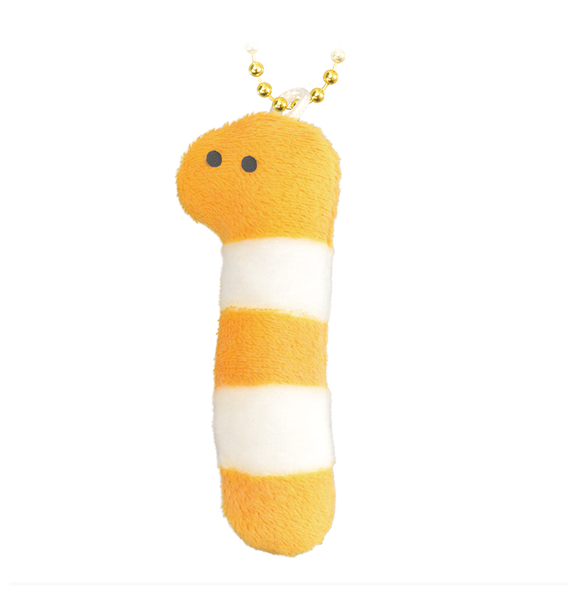 Round Eyes Aquarium Mini Keychain Garden Eel Orange