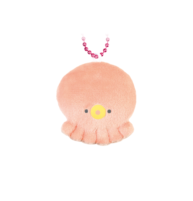 Round Eyes Aquarium Mini Keychain Octopus