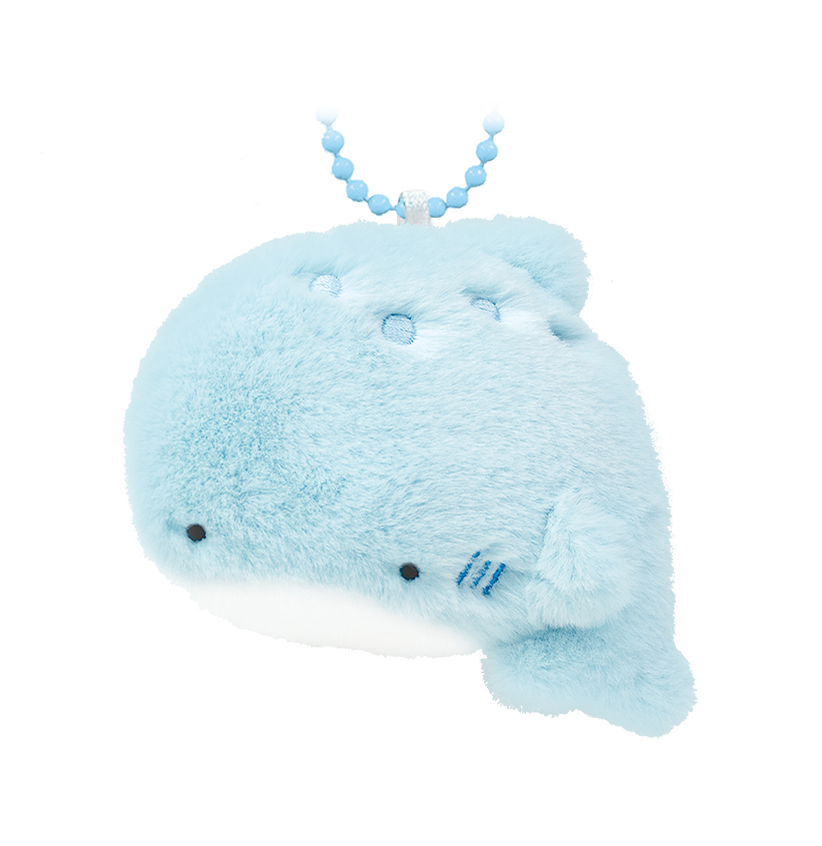 Round Eyes Aquarium Fluffy Keychain Whale Shark