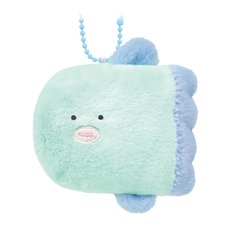 Round Eyes Aquarium Fluffy Keychain Sunfish