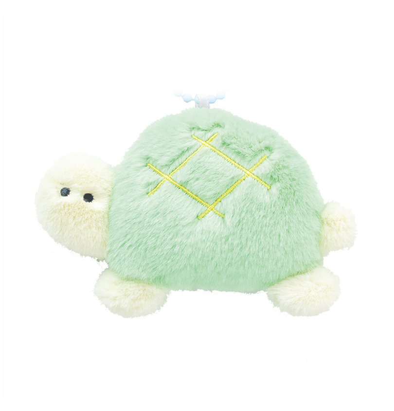 Round Eyes Aquarium Fluffy Keychain Turtle