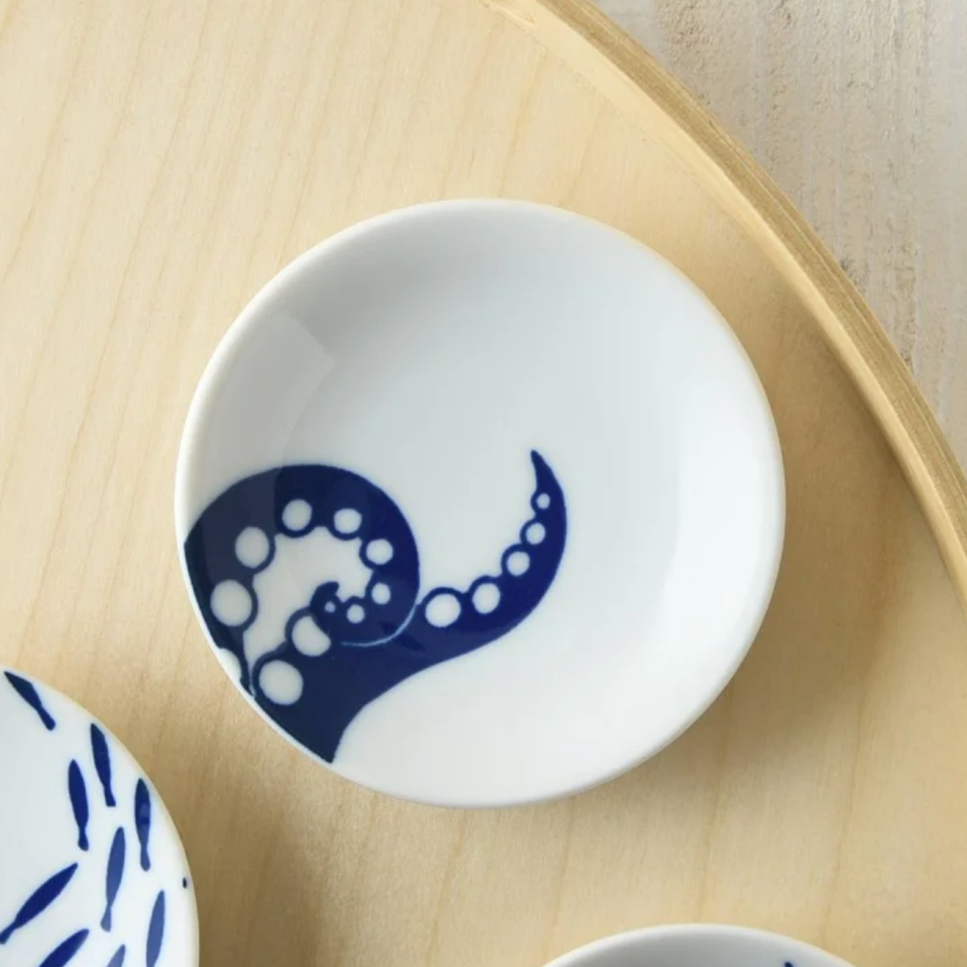 Ceramic Small Plate Octopus Tentacle