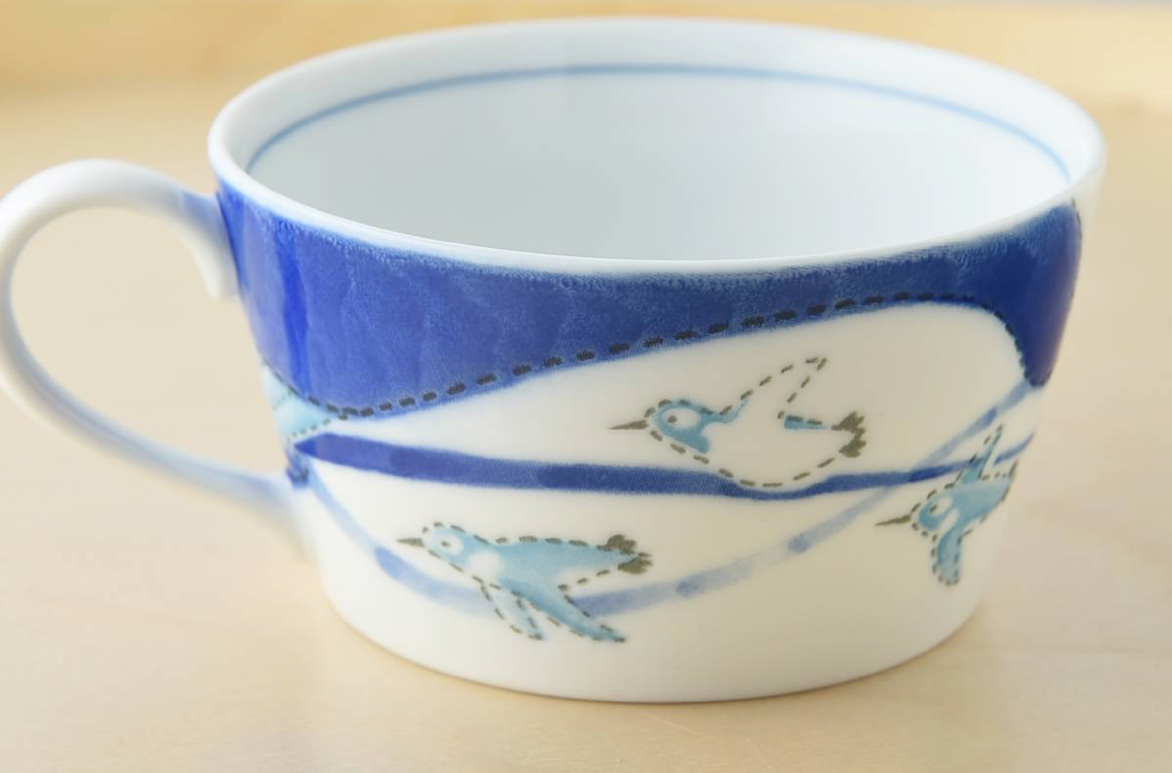 Ceramic Soup Cup Ocean Friends