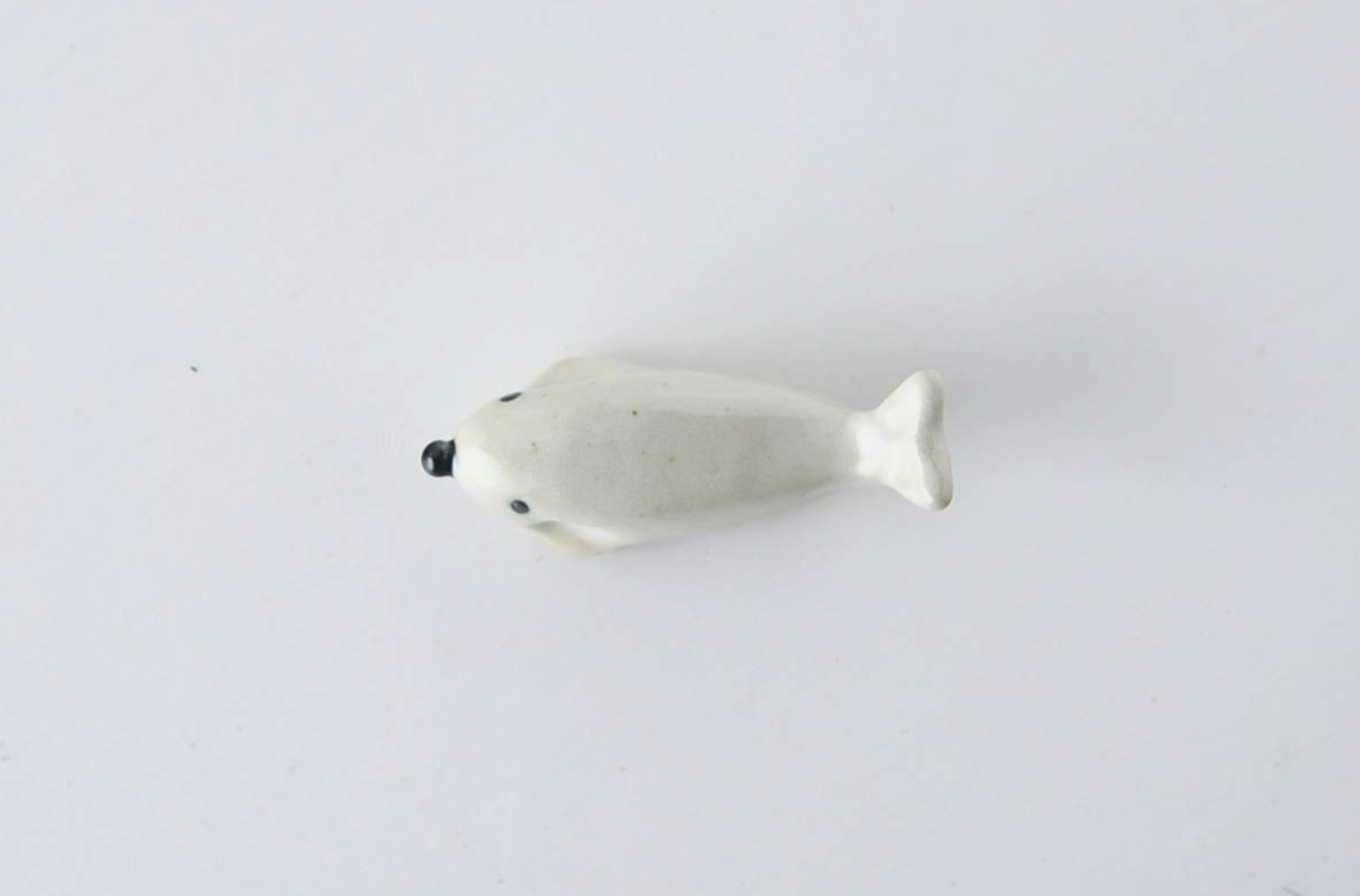 Ceramic Utensil Rest Small Seal White