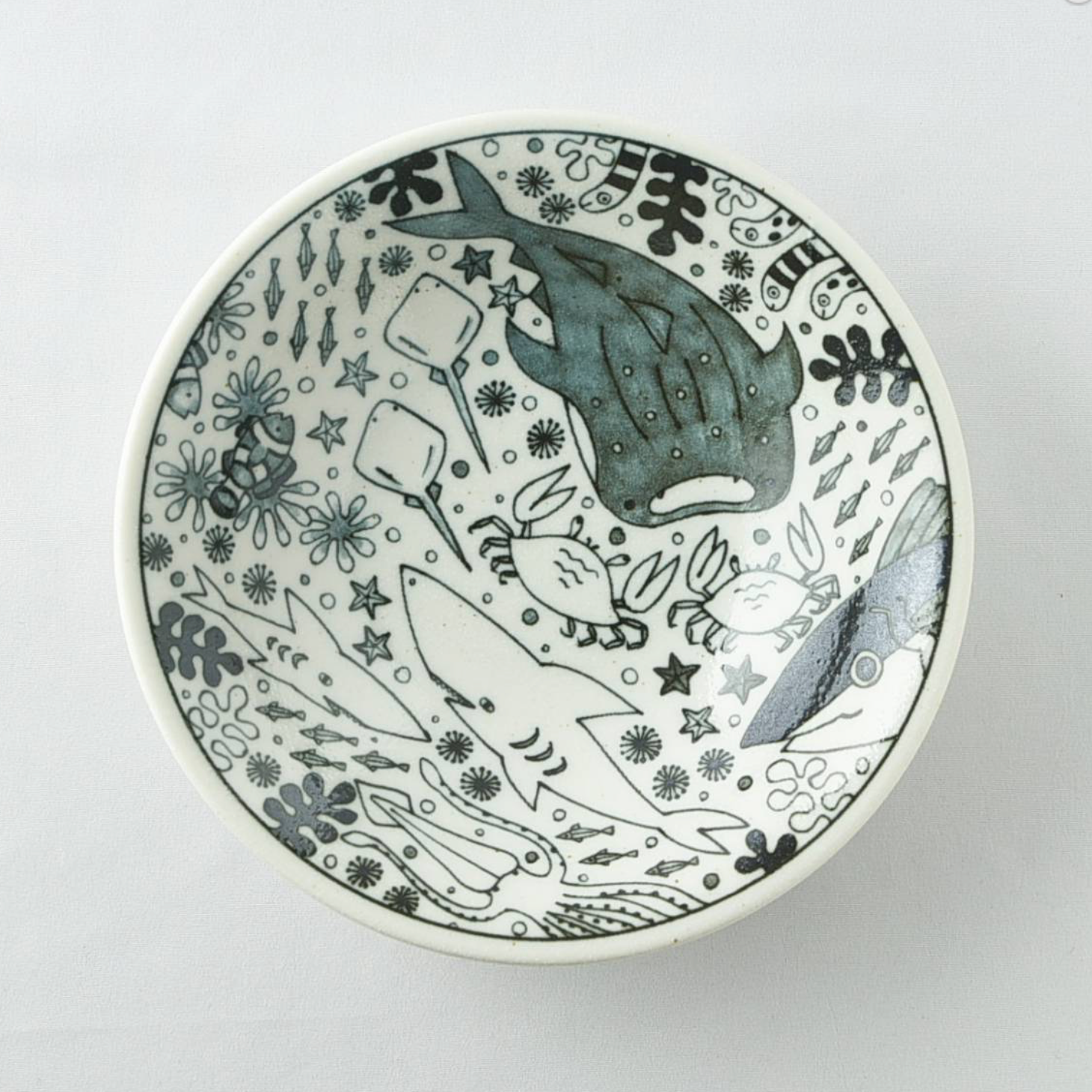 Ceramic Salad Bowl Ocean