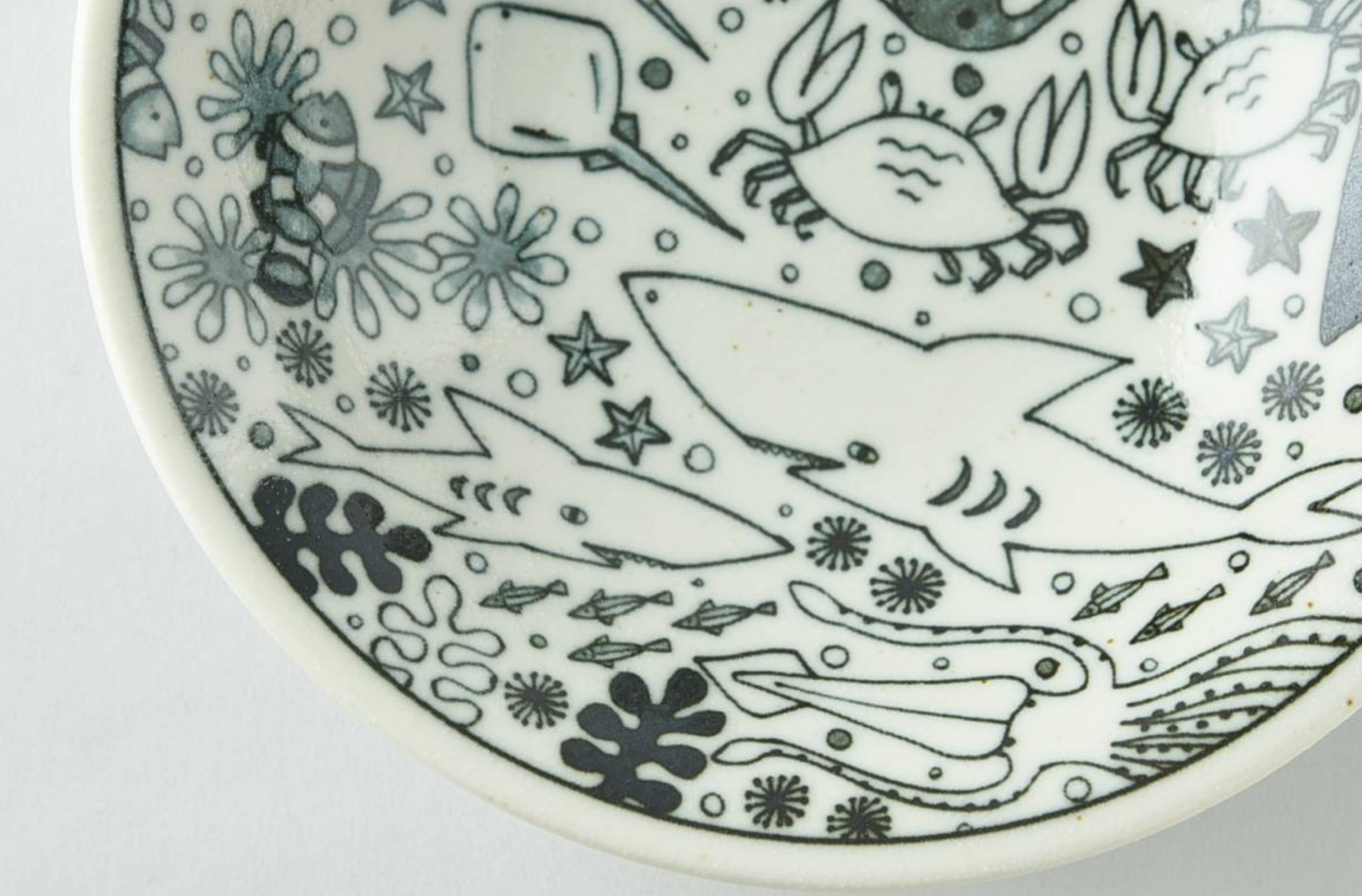 Ceramic Salad Bowl Ocean