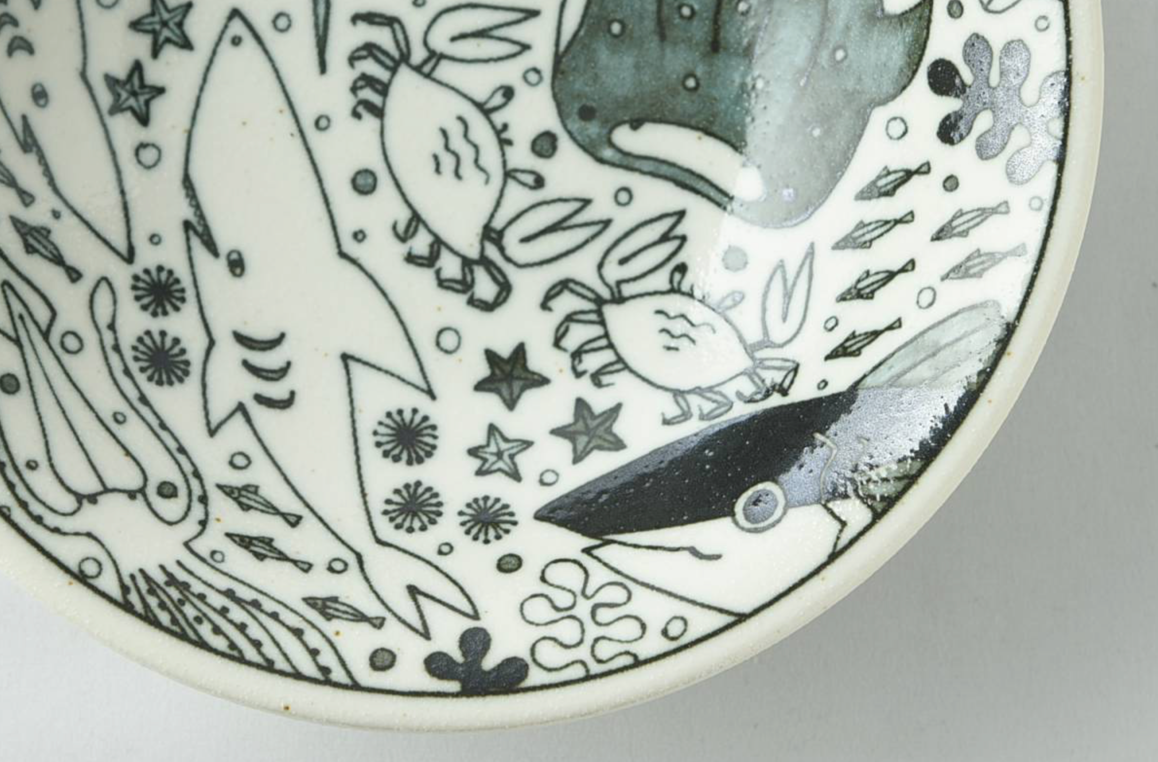 Ceramic Salad Bowl Ocean