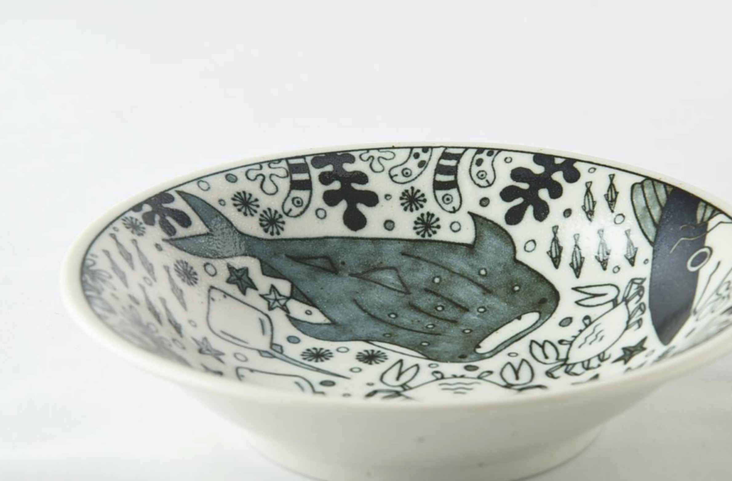 Ceramic Salad Bowl Ocean