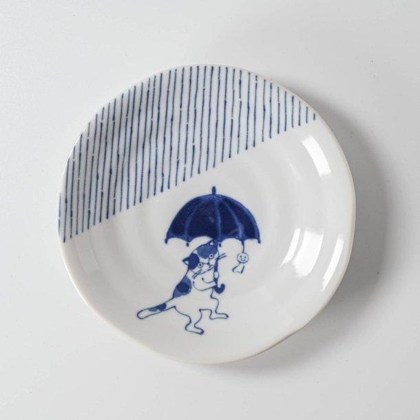 Shichita Someneko 5.1" Plate - Tokusa