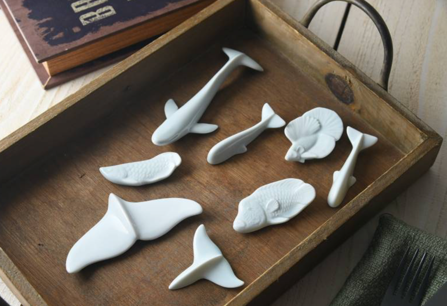 Ceramic Utensil Rest Waterline Napoleon Fish