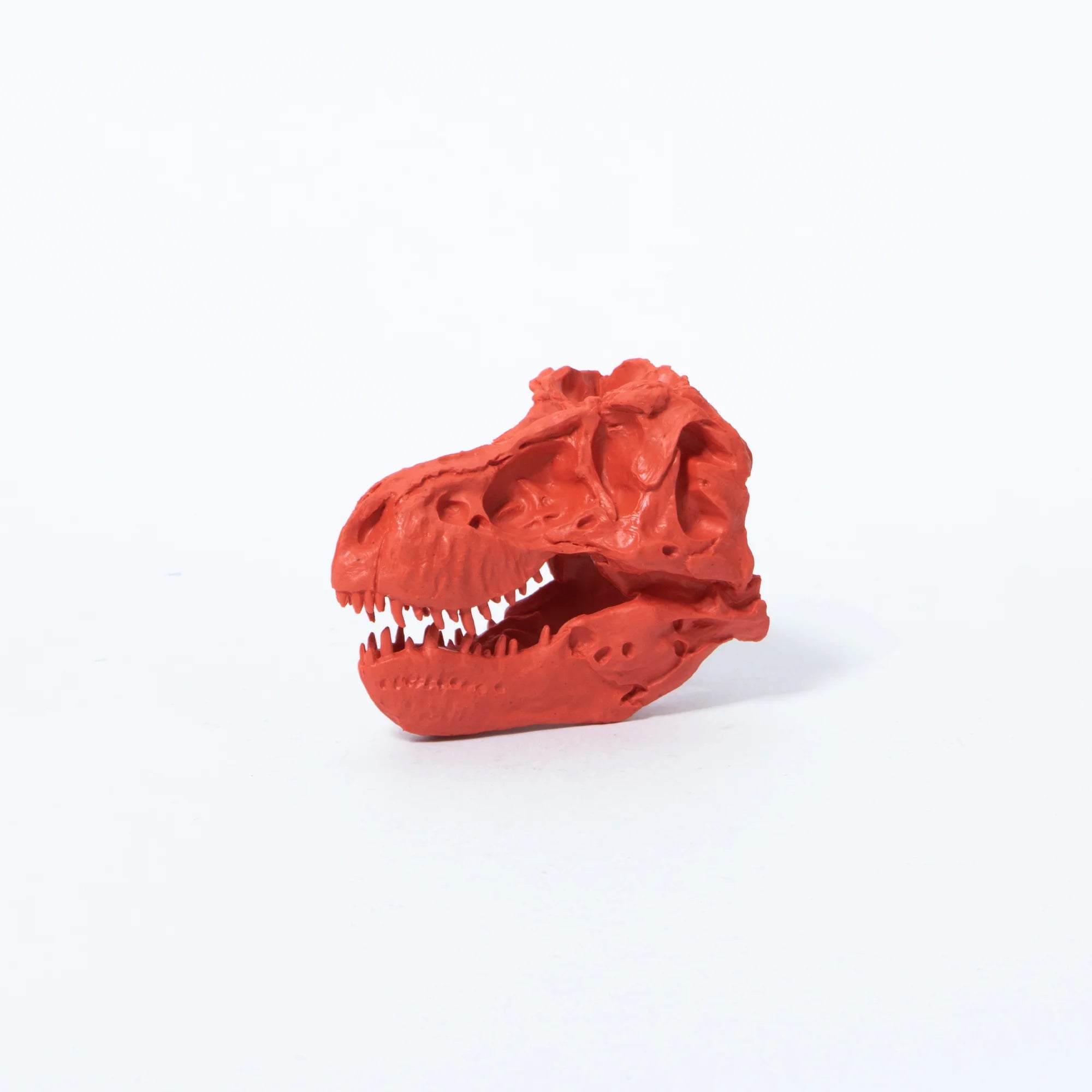 Skull-shaped Eraser Tyrannosaurus Red