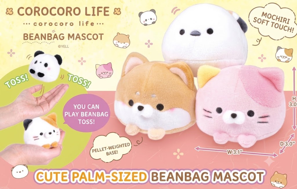 Beanbag Plush Corocoro Life Cat Pink